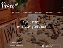 Tablet Screenshot of peace-eagan.org